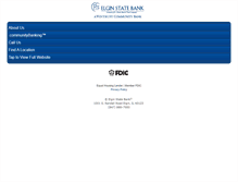 Tablet Screenshot of elginstatebank.com